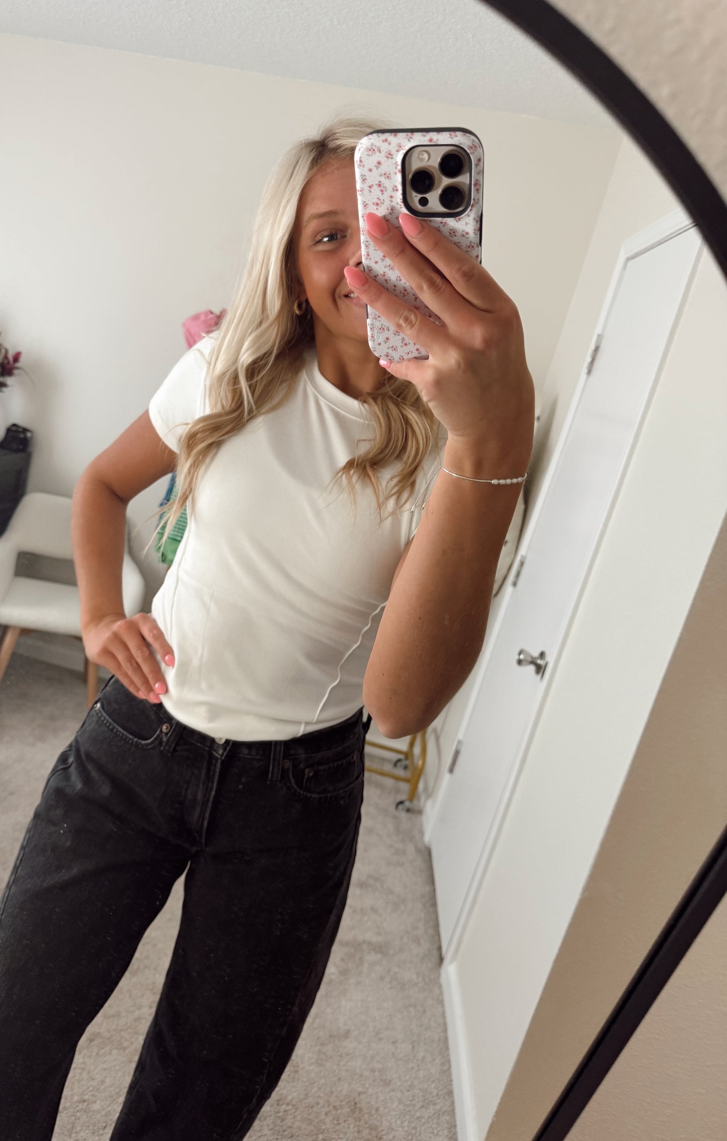 Spring White Tee