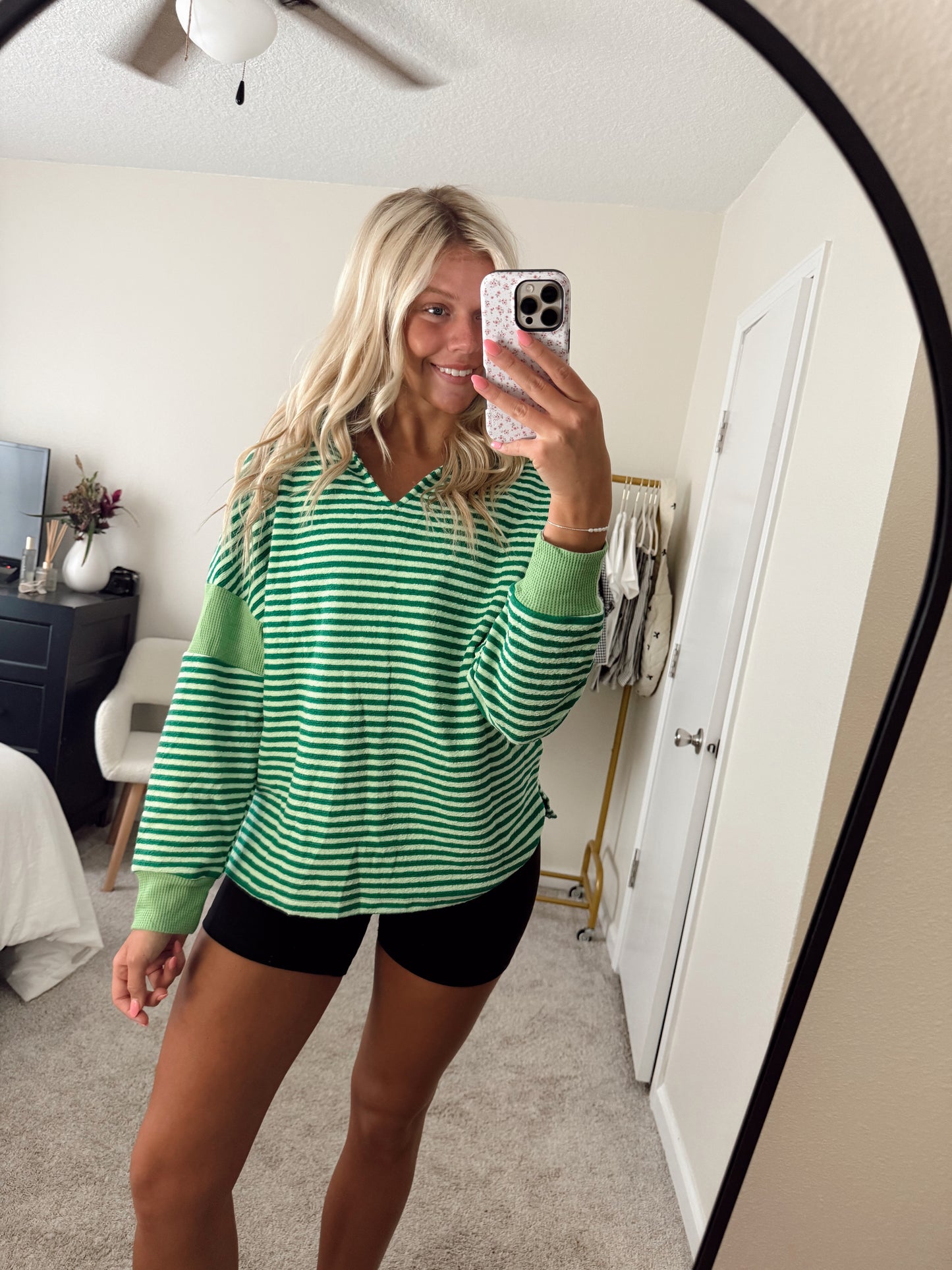 Green Patchwork Crew