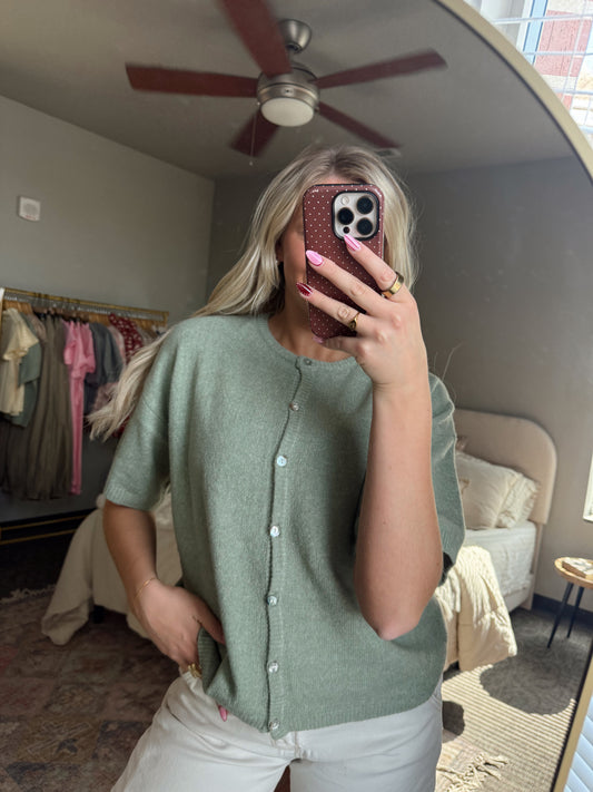 Lovely Green Sweater Top