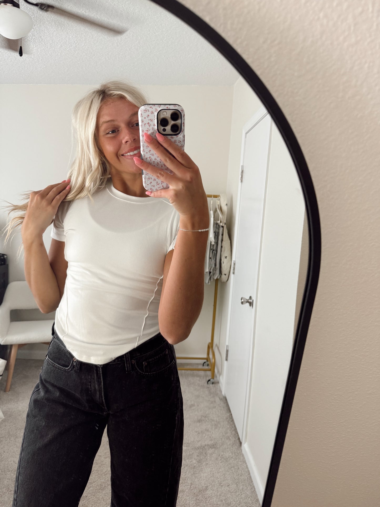 Spring White Tee